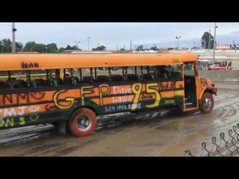 School Bus Demolition Derby - 2016 - Big Butler Fair - Feature Video