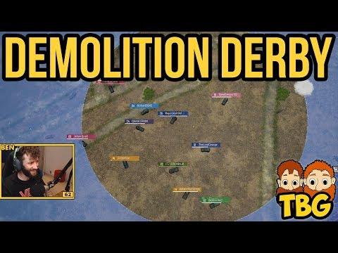 64 PLAYER DEMOLITION DERBY // PUBG Xbox One Gameplay