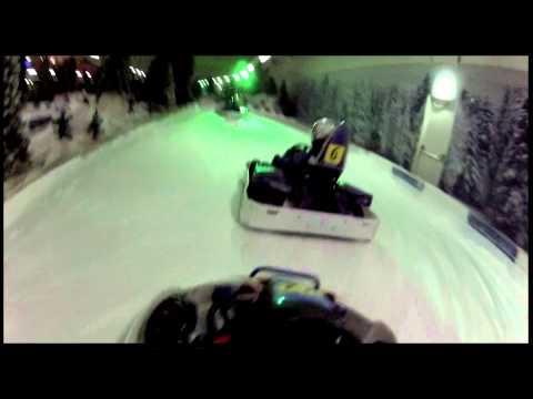 Drifting On A Freaky Slippery Road | Indoor Ice-karting Skidome Netherlands