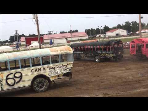 School Bus Demolition Derby - 2015 - Big Butler Fair