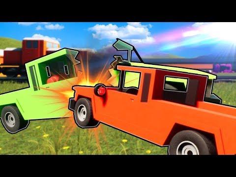 LEGO DEMOLITION DERBY BY THE TRAIN CHALLENGE! (Brick Rigs Gameplay Roleplay) Lego Multiplayer Derby!