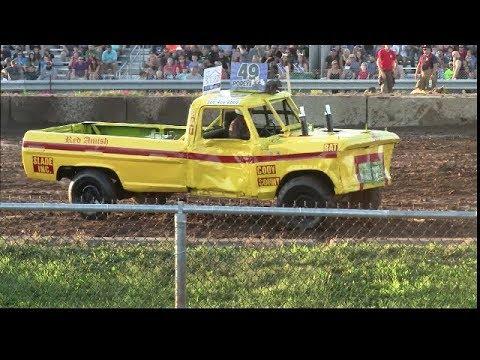 Rush City Mn 2018 Demo Derby (Sat), Builders Class, Stock,.. Trucks