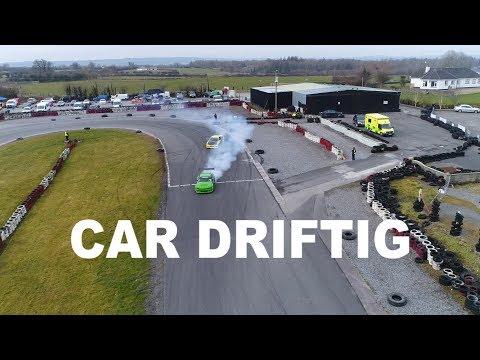 CAR DRIFTING | Pallas Karting Galway, Ireland | Drone Views, 4K, DJI 4 Phantom