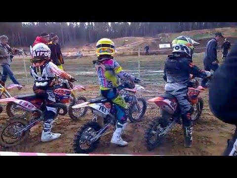 мотокросс Стеклянный 2016 - старт - 1 заезд класс 65