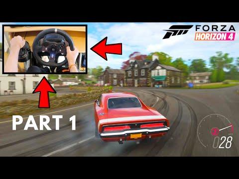 Forza Horizon 4 First Time Drifting Using Logitech G G920 Steering Wheel (Part One) Gameplay