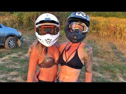 GIRLFRIENDS DESTROY JEEP BUICK Demolition Derby!